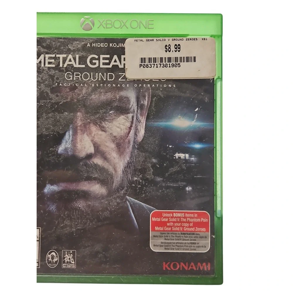 Metal Gear Solid V Ground Zeroes Xbox One Konami Hideo Kojima Action Game